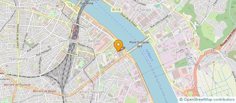 localisation de l'entreprise INDIVISION KARKOUCHE / SERMENT VINCENT ET AMELIE  BORDEAUX