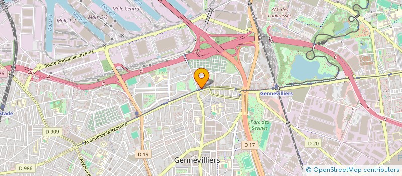 localisation de l'entreprise INDIVISION KAYA à GENNEVILLIERS