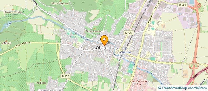 localisation de l'entreprise INDIVISION KERBER BEYSANG  OBERNAI