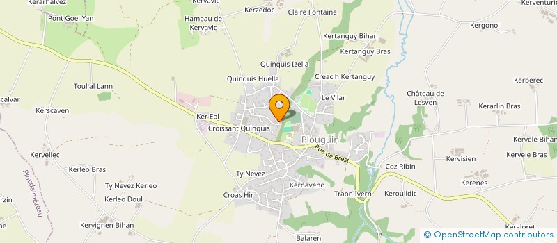 localisation de l'entreprise INDIVISION KERJEAN JOEL  PLOUGUIN