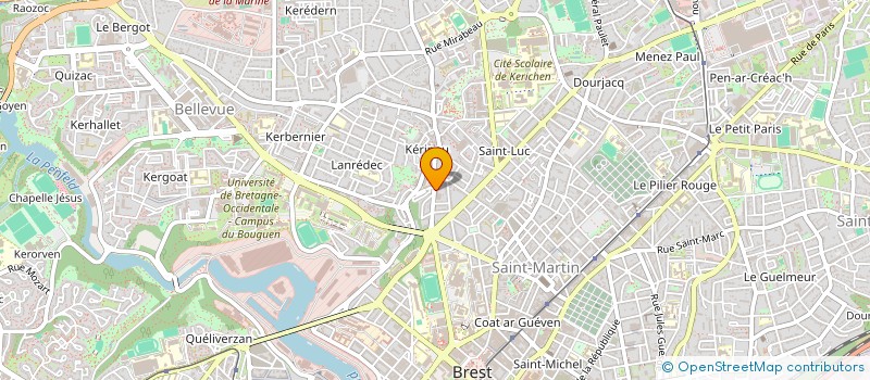 localisation de l'entreprise INDIVISION KERVERN à BREST