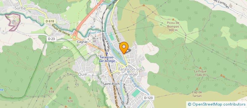 localisation de l'entreprise INDIVISION KOMAROFF-DE ANDOLENKO à TARASCON-SUR-ARIEGE