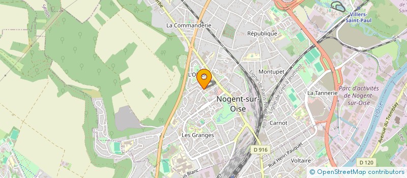 localisation de l'entreprise INDIVISION KOMISAREK - GRIMBERT  NOGENT-SUR-OISE