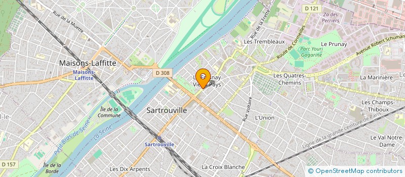 localisation de l'entreprise INDIVISION KONE YAYA ET BEAUVY ALICE  SARTROUVILLE