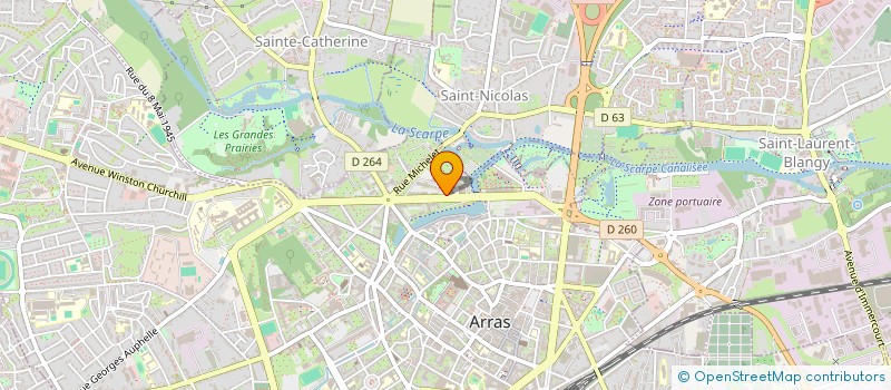 localisation de l'entreprise INDIVISION KONRADOWSKI - LEMAITRE à ARRAS