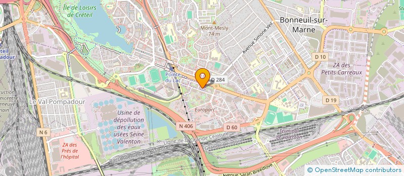 localisation de l'entreprise INDIVISION KOUNKA - LE TOULLEC  CRETEIL