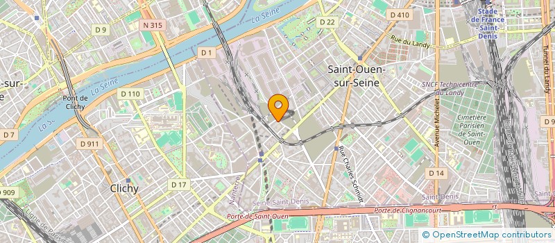 localisation de l'entreprise INDIVISION KRITTER - VINIT à SAINT-OUEN-SUR-SEINE