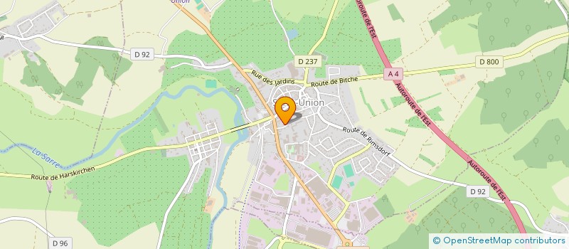 localisation de l'entreprise INDIVISION KROMBACH  SARRE-UNION