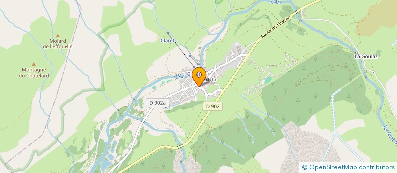 localisation de l'entreprise INDIVISION L HER  VAL-CENIS