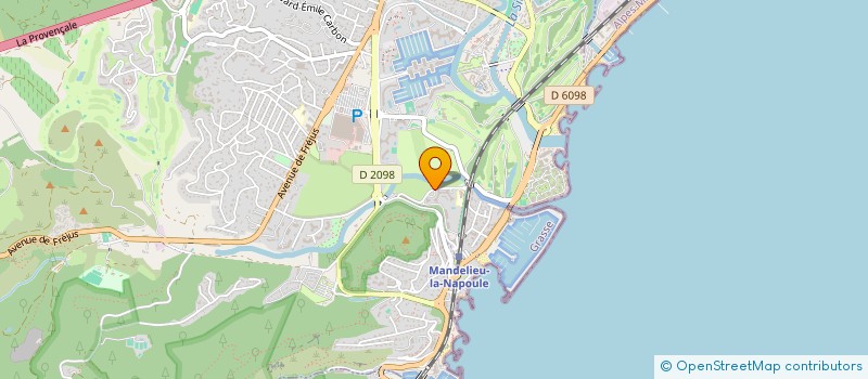 localisation de l'entreprise INDIVISION L'OREE DE L'ISLETTE  MANDELIEU-LA-NAPOULE