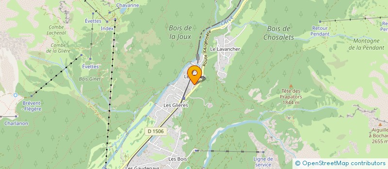 localisation de l'entreprise INDIVISION LA CASTORETTE  CHAMONIX-MONT-BLANC