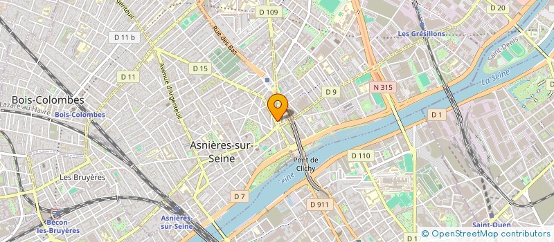 localisation de l'entreprise INDIVISION LA ZAZZERA / FRIDLEVSKI  ASNIERES-SUR-SEINE