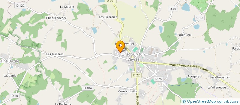 localisation de l'entreprise INDIVISION LABANOWSKI CUSSAGUET  ORADOUR-SUR-VAYRES