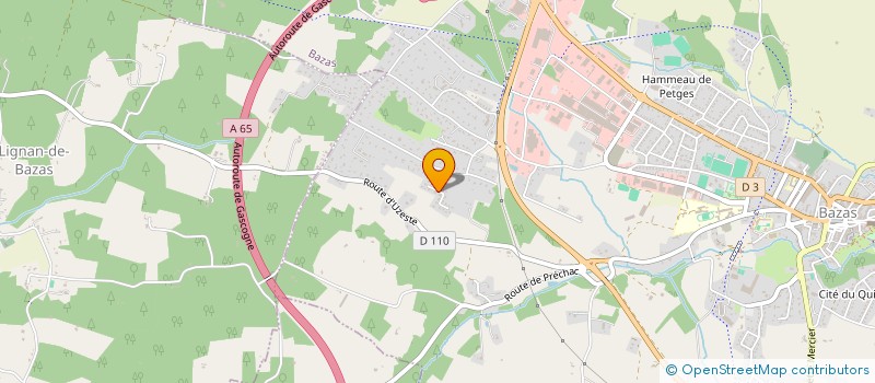 localisation de l'entreprise INDIVISION LABAT JEAN  BAZAS