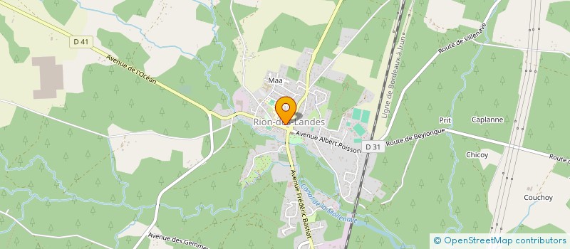 localisation de l'entreprise INDIVISION LABAT-LABOURDETTE  RION-DES-LANDES