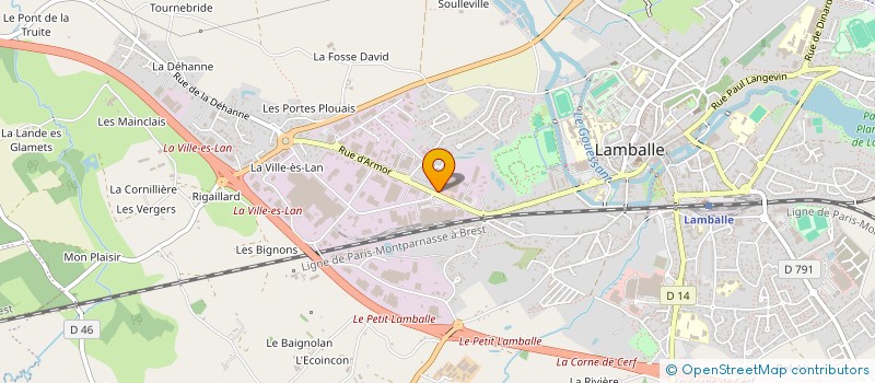 localisation de l'entreprise INDIVISION LABBE  LAMBALLE-ARMOR