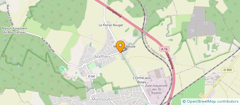 localisation de l'entreprise INDIVISION LABBE  MAFFLIERS