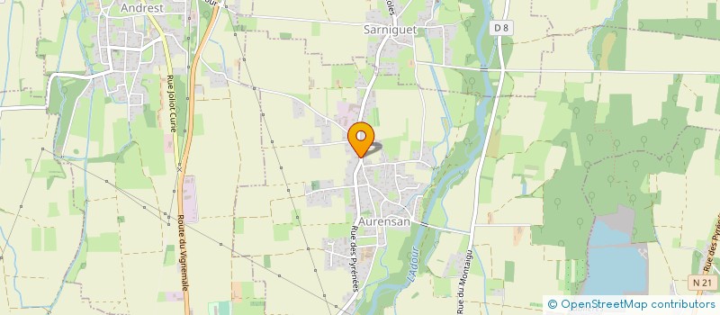 localisation de l'entreprise INDIVISION LABBE CLAUDE ET NOELLE  AURENSAN