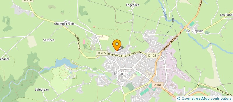 localisation de l'entreprise INDIVISION LABELLIE à MAURIAC