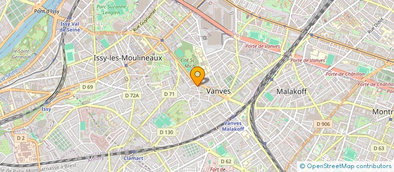 localisation de l'entreprise INDIVISION LABRANCHE ET YVANOFF  VANVES