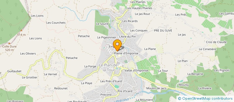 localisation de l'entreprise INDIVISION LACAZE-BOUGIT  LE PLAN-DE-LA-TOUR