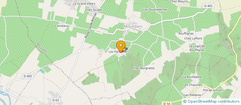 localisation de l'entreprise INDIVISION LACHENAUD ET FRERES  MOULIDARS