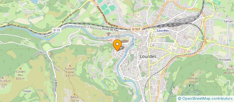 localisation de l'entreprise INDIVISION LACOUR LATOUR  LOURDES