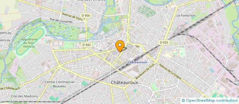 localisation de l'entreprise INDIVISION LACROIX J.M. CHAYETTE à CHATEAUROUX