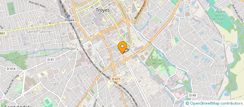 localisation de l'entreprise INDIVISION LADOUCE TARLIER à TROYES