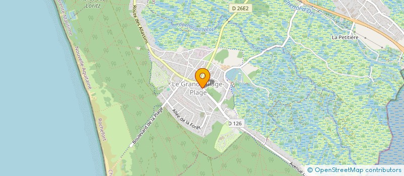 localisation de l'entreprise INDIVISION LAFORET  LE GRAND-VILLAGE-PLAGE