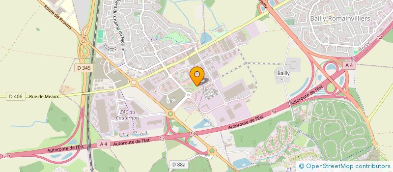 localisation de l'entreprise INDIVISION LAFORGE  BAILLY-ROMAINVILLIERS