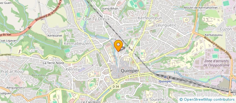 localisation de l'entreprise INDIVISION LAFORGE JOLIVEL à QUIMPER