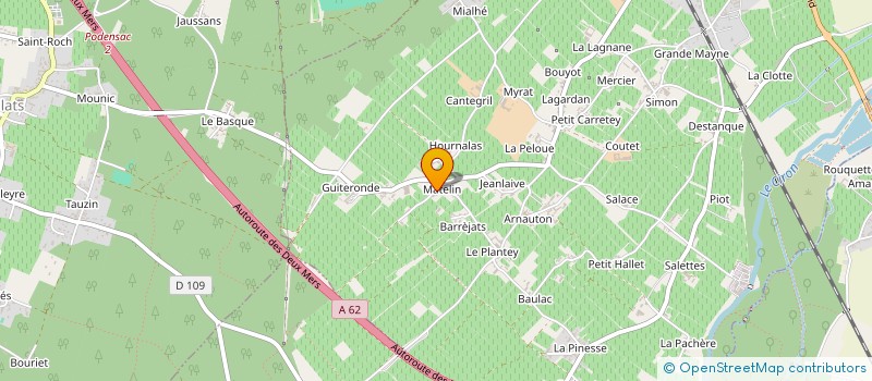 localisation de l'entreprise INDIVISION LAGARDERE  BARSAC