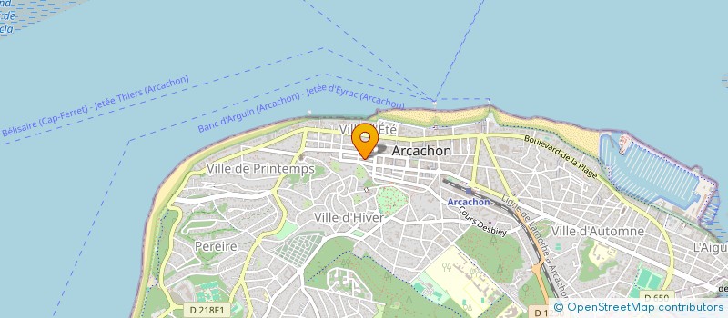 localisation de l'entreprise INDIVISION LAGARDERE  ARCACHON