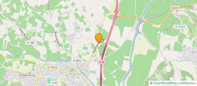 localisation de l'entreprise INDIVISION LAGRIFFOUL HRS à PEZENAS