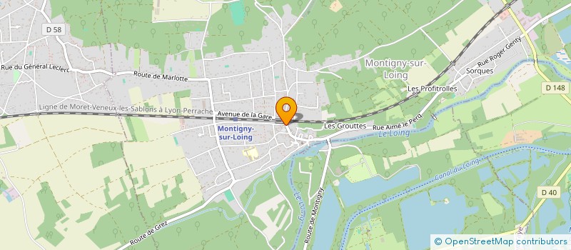 localisation de l'entreprise INDIVISION LAHOREAU / KUJAWA  MONTIGNY-SUR-LOING