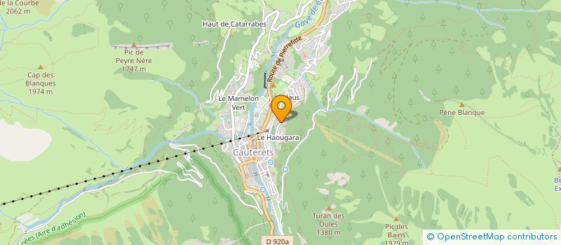 localisation de l'entreprise INDIVISION LAILHEUGUE LABORDE  CAUTERETS