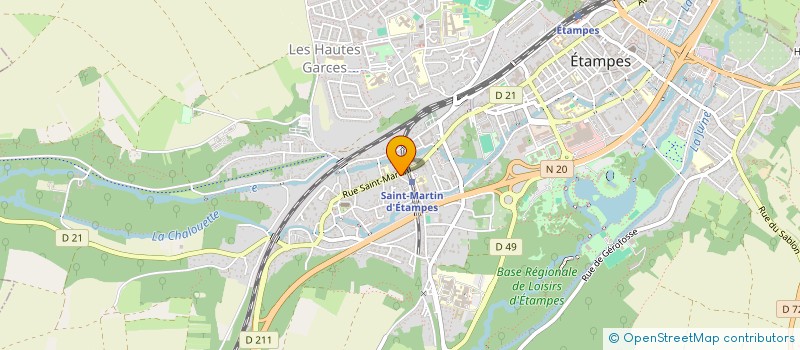 localisation de l'entreprise INDIVISION LAINE- FUCHS  ETAMPES