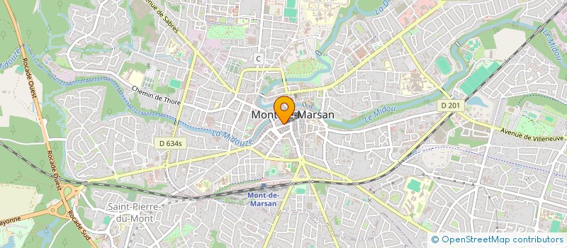 localisation de l'entreprise INDIVISION LALANDE/PIERRE  MONT-DE-MARSAN