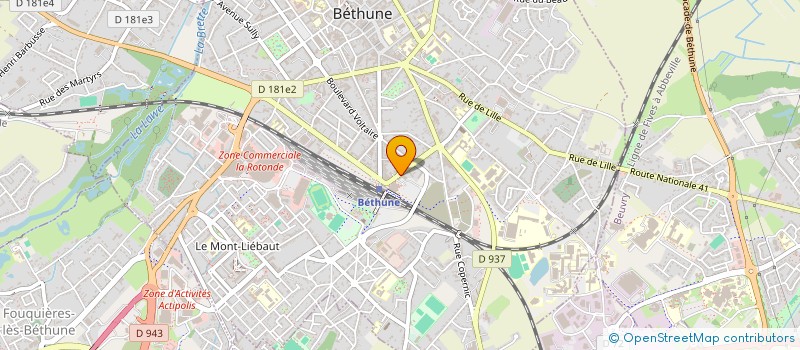 localisation de l'entreprise INDIVISION LALLAIN  BETHUNE