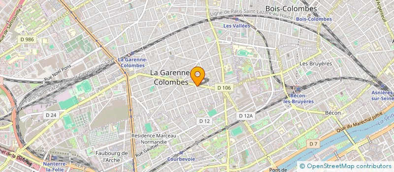 localisation de l'entreprise INDIVISION LAM à LA GARENNE-COLOMBES