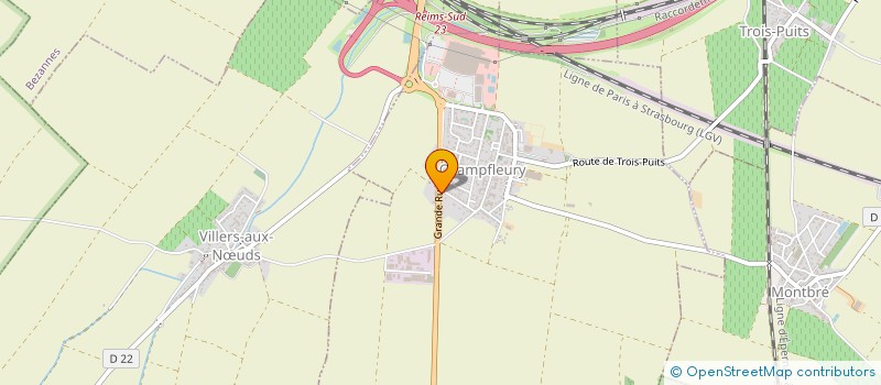 localisation de l'entreprise INDIVISION LAMALLE  VILLERS-ALLERAND