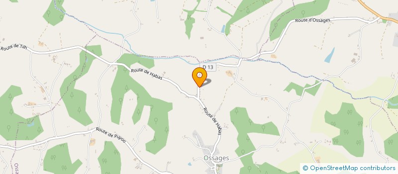 localisation de l'entreprise INDIVISION LAMARQUE-SAMPSON  OSSAGES