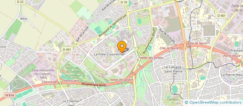 localisation de l'entreprise INDIVISION LAMBARD PAINGT à CAEN