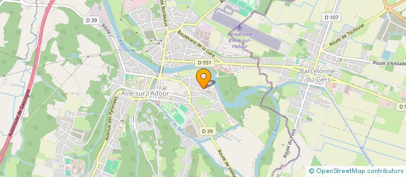 localisation de l'entreprise INDIVISION LAMENCA HONDAYE-MONGE  AIRE-SUR-L'ADOUR