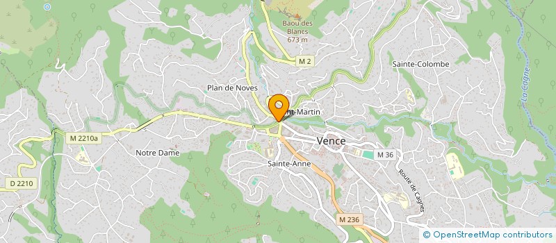 localisation de l'entreprise INDIVISION LAMOURE  VENCE