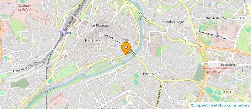 localisation de l'entreprise INDIVISION LAMY-BERNADET  POITIERS