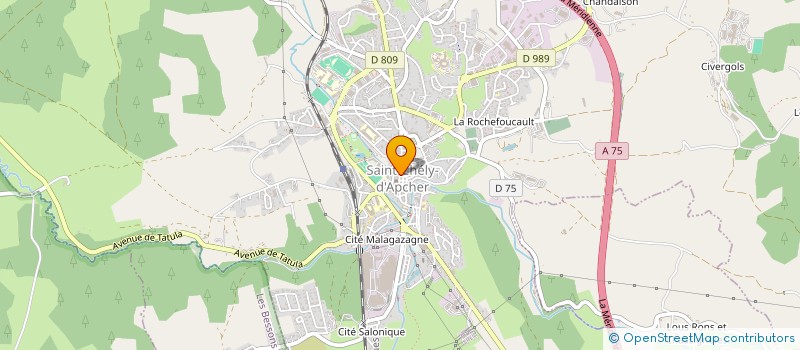 localisation de l'entreprise INDIVISION LANFRAY / FABRE  SAINT-CHELY-D'APCHER