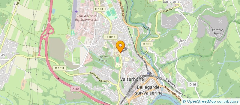localisation de l'entreprise INDIVISION LANIER / ODENT  VALSERHONE