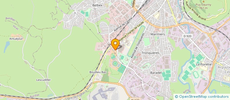 localisation de l'entreprise INDIVISION LANTUEJOUL  AURILLAC